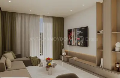 Sea View Luxury Apartments for Sale near Cleopatra Beach Alanya 580m to Sea
