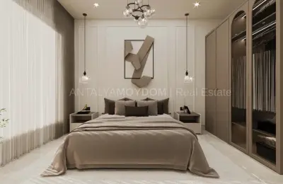 Sea View Luxury Apartments for Sale near Cleopatra Beach Alanya 580m to Sea