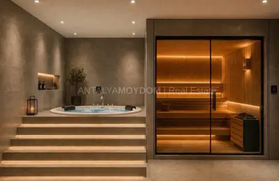 Sea View Luxury Apartments for Sale near Cleopatra Beach Alanya 580m to Sea