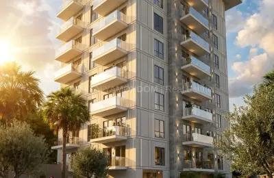 Sea View Luxury Apartments for Sale near Cleopatra Beach Alanya 580m to Sea
