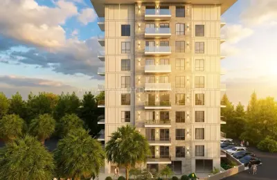 Sea View Luxury Apartments for Sale near Cleopatra Beach Alanya 580m to Sea