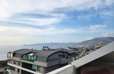 Seafront 4+1 Luxury Apartment for Sale in Kargicak, Alanya | Panoramic Mediterranean Views
