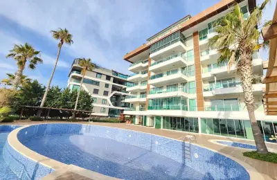 Seafront 4+1 Luxury Apartment for Sale in Kargicak, Alanya | Panoramic Mediterranean Views