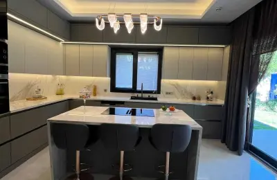 Ultra-Luxury 383m² 6+1 Detached Smart Villas with Private Garage in Muratpasa