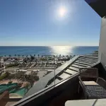 VIP-апартаменты 3+1 с отдельной кухней и прямым видом на море в Sunis Blue Residence (20 м до пляжа)