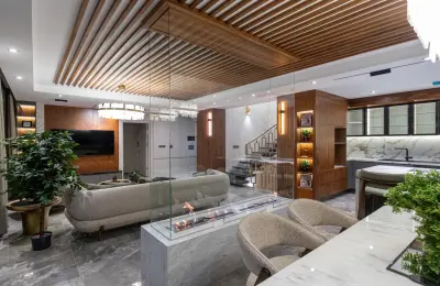 Panoramic 8+1 Triplex Luxury Villa for Sale in Tepe Bektas Alanya