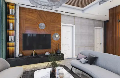Panoramic 8+1 Triplex Luxury Villa for Sale in Tepe Bektas Alanya