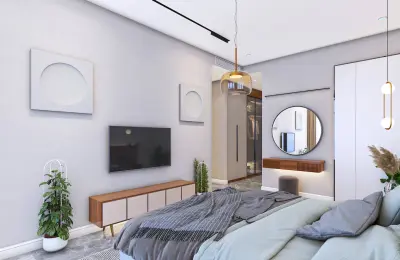 Panoramic 8+1 Triplex Luxury Villa for Sale in Tepe Bektas Alanya