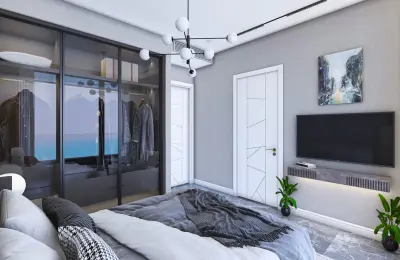 Panoramic 8+1 Triplex Luxury Villa for Sale in Tepe Bektas Alanya