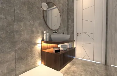 Panoramic 8+1 Triplex Luxury Villa for Sale in Tepe Bektas Alanya