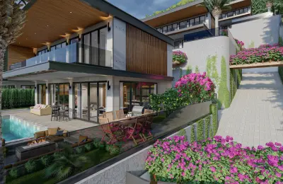 Panoramic 8+1 Triplex Luxury Villa for Sale in Tepe Bektas Alanya