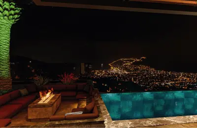 Panoramic 8+1 Triplex Luxury Villa for Sale in Tepe Bektas Alanya