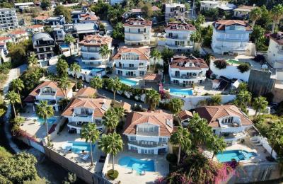 Undisturbed Sea View 4+1 Ultra-Luxury Villa with Underground Garage in Alanya Kargicak