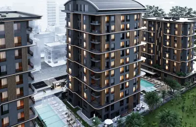 Ultra-Luxury Smart Residence Apartment for Sale in Lara, Antalya | Solar-Powered Complex