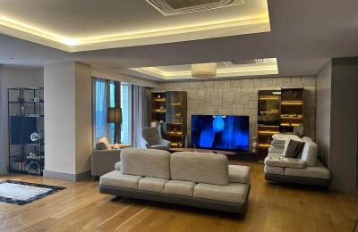 Аренда люкс-апартаментов 3+1 на первой линии в Sunis Blue Residence с мебелью